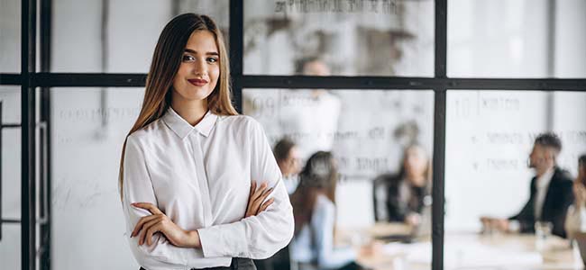 Young business woman